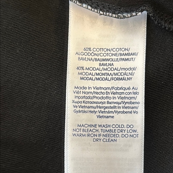 Chaps Black Women's Top with braided sleeves NWT - Picture 5 of 6